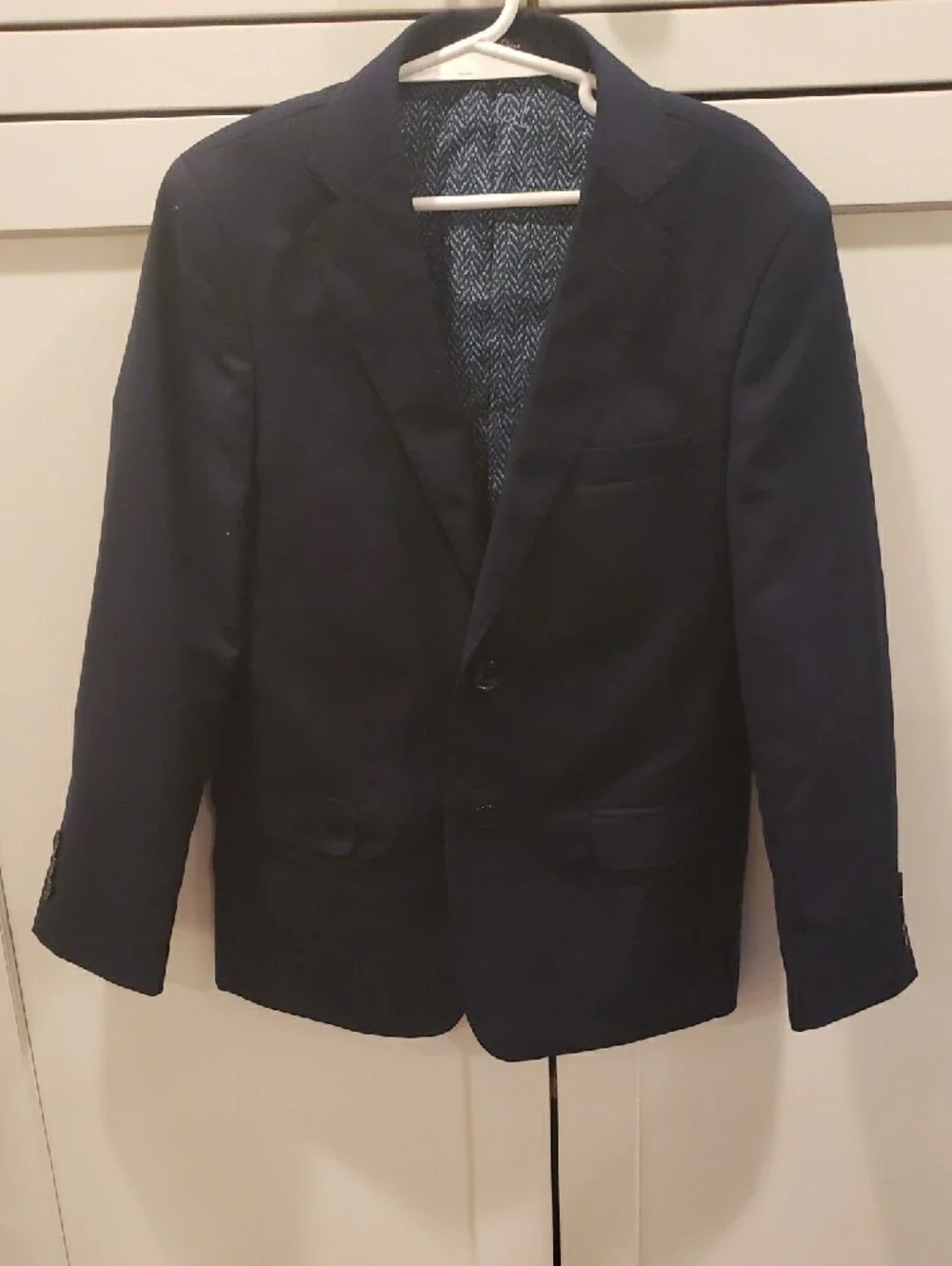 2 Boys' T.O.  2-Button Blazer - Classic  1 Black 1 Navy Tailored Style - Picture 6 of 9